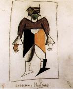 Kasimir Malevich Clothes design for Subdue sun Opera Germany oil painting artist